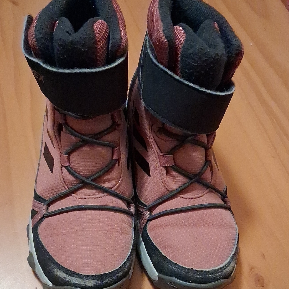 adidas Kids Pink and Black Boots